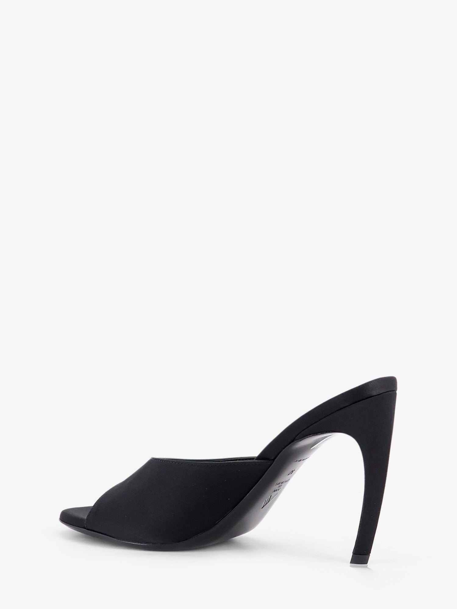 The Attico Women's Betta Satin Sandals Black