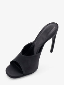 The Attico Women's Betta Satin Sandals Black