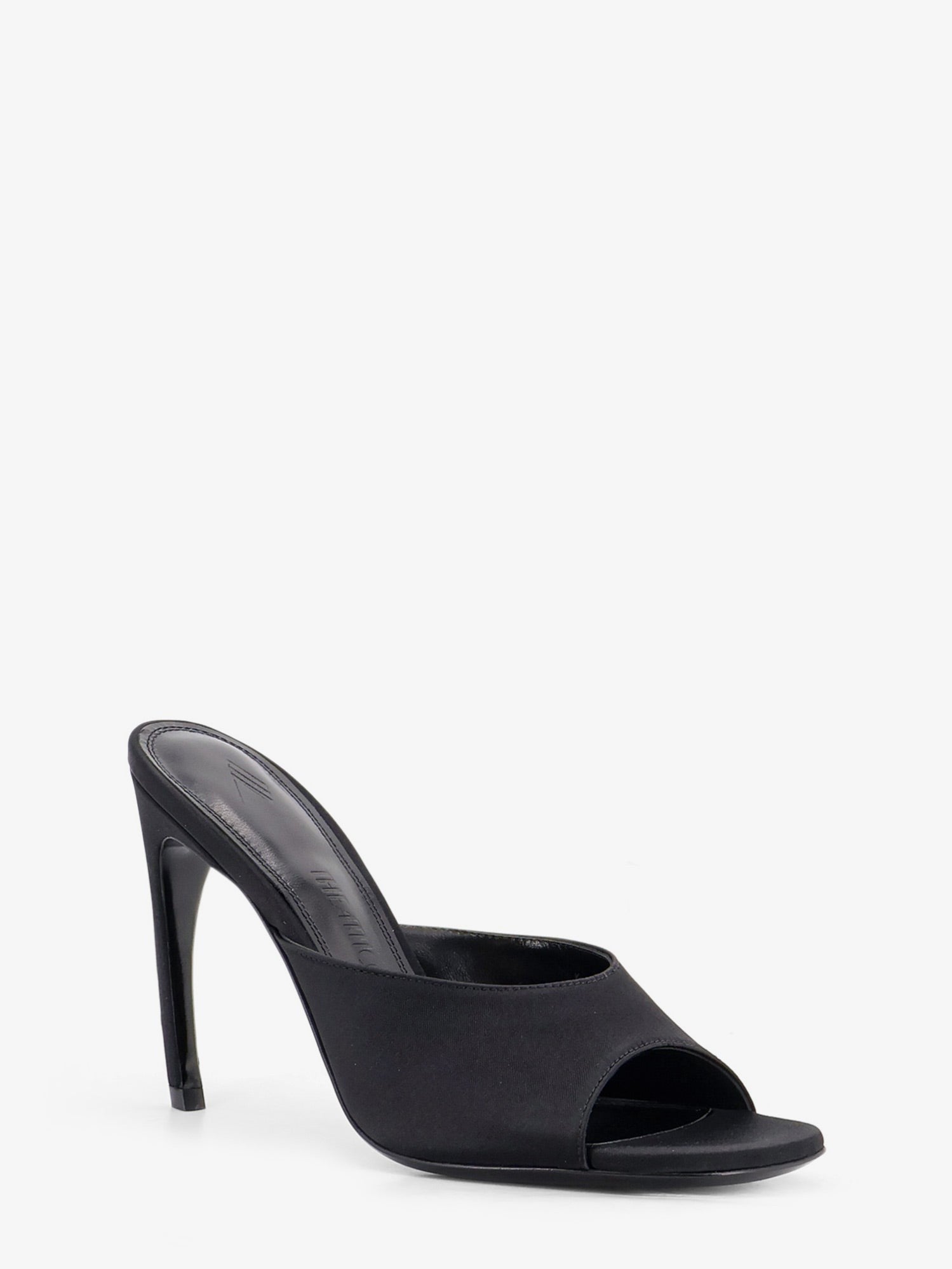 The Attico Women's Betta Satin Sandals Black