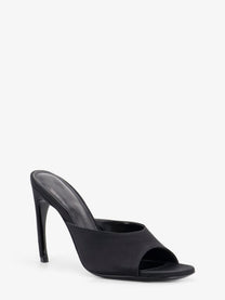 The Attico Women's Betta Satin Sandals Black