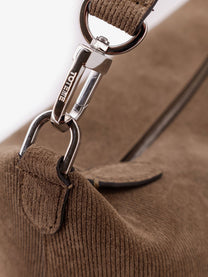 Toteme Women's Bevel Corduroy Shoulder Bag Beige Toteme