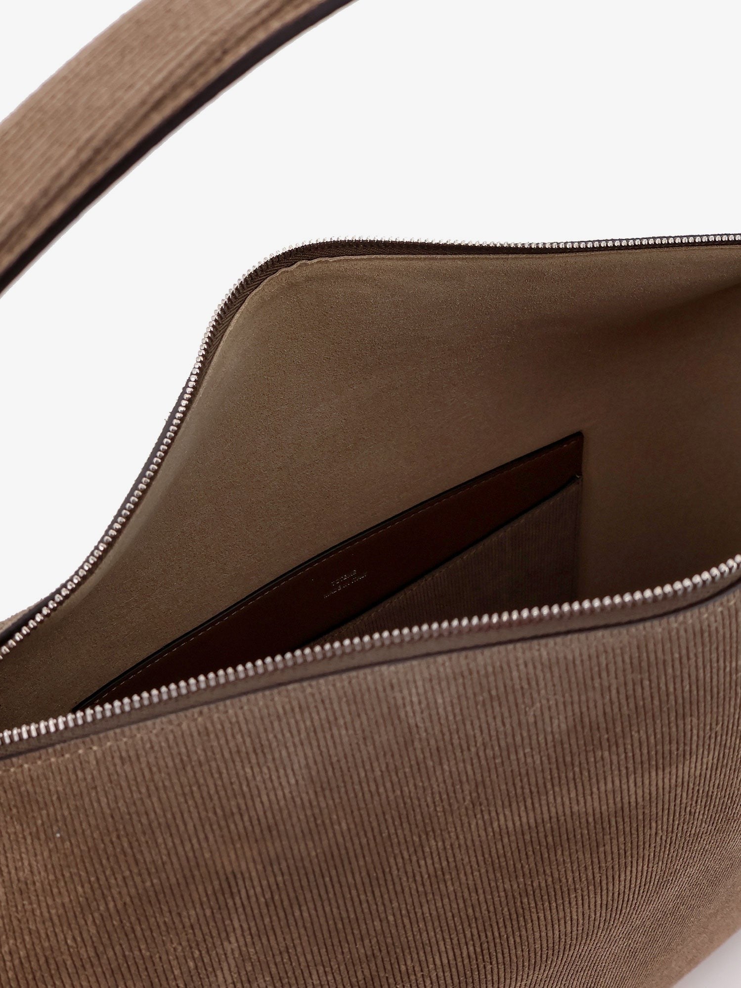 Toteme Women's Bevel Corduroy Shoulder Bag Beige Toteme