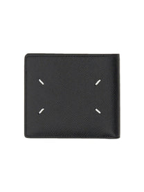 Maison Margiela Unisex BI Fold Four Stitches Wallet Black