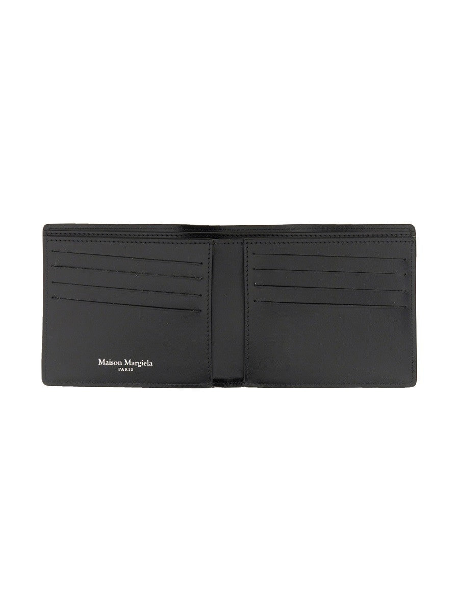 Maison Margiela Unisex BI Fold Four Stitches Wallet Black