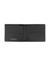 Maison Margiela Unisex BI Fold Four Stitches Wallet Black