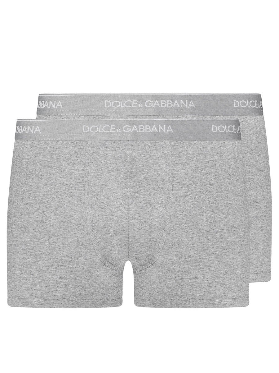 Dolce &amp; Gabbana Men's BI Pack Boxer Regular Grey