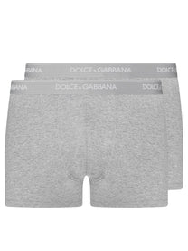 Dolce &amp; Gabbana Men's BI Pack Boxer Regular Grey
