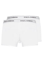 Dolce &amp; Gabbana Men's BI Pack Boxer Regular White, view 2