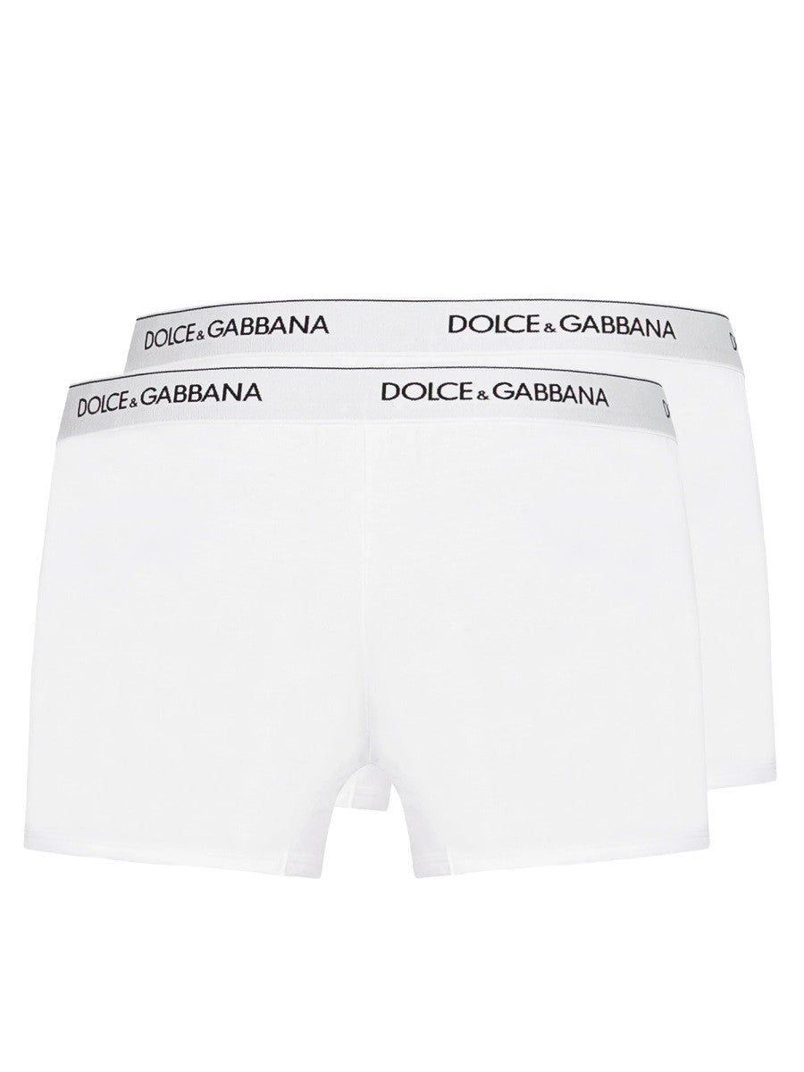 Dolce &amp; Gabbana Men's BI Pack Boxer Regular White