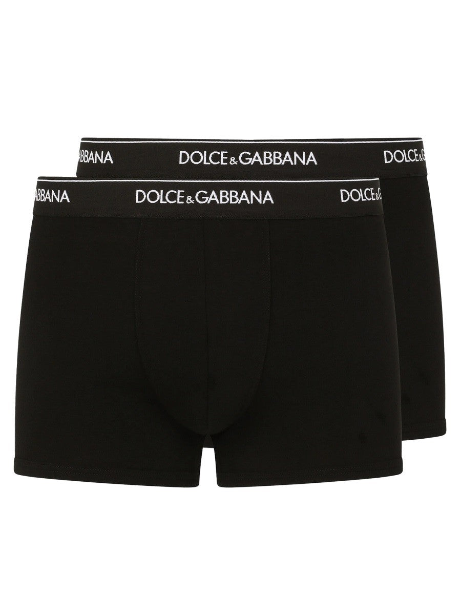 Dolce &amp; Gabbana Men's BI Pack Boxer Regular Black