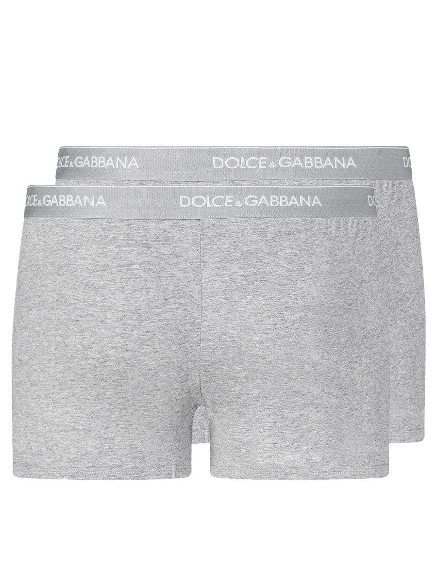 Dolce &amp; Gabbana Men's BI Pack Boxer Regular Grey