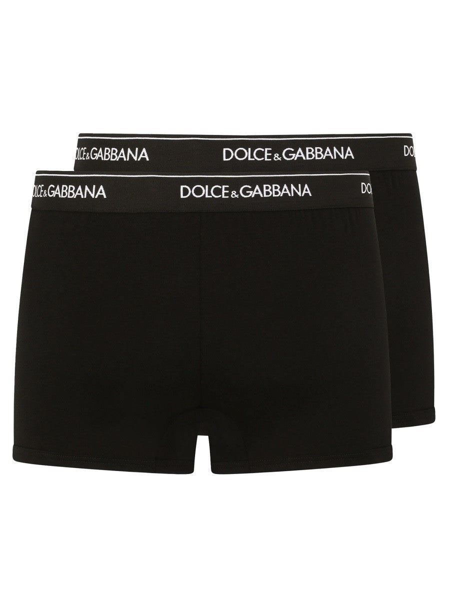 Dolce &amp; Gabbana Men's BI Pack Boxer Regular Black