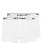 Dolce &amp; Gabbana Men's BI Pack Boxer Regular White