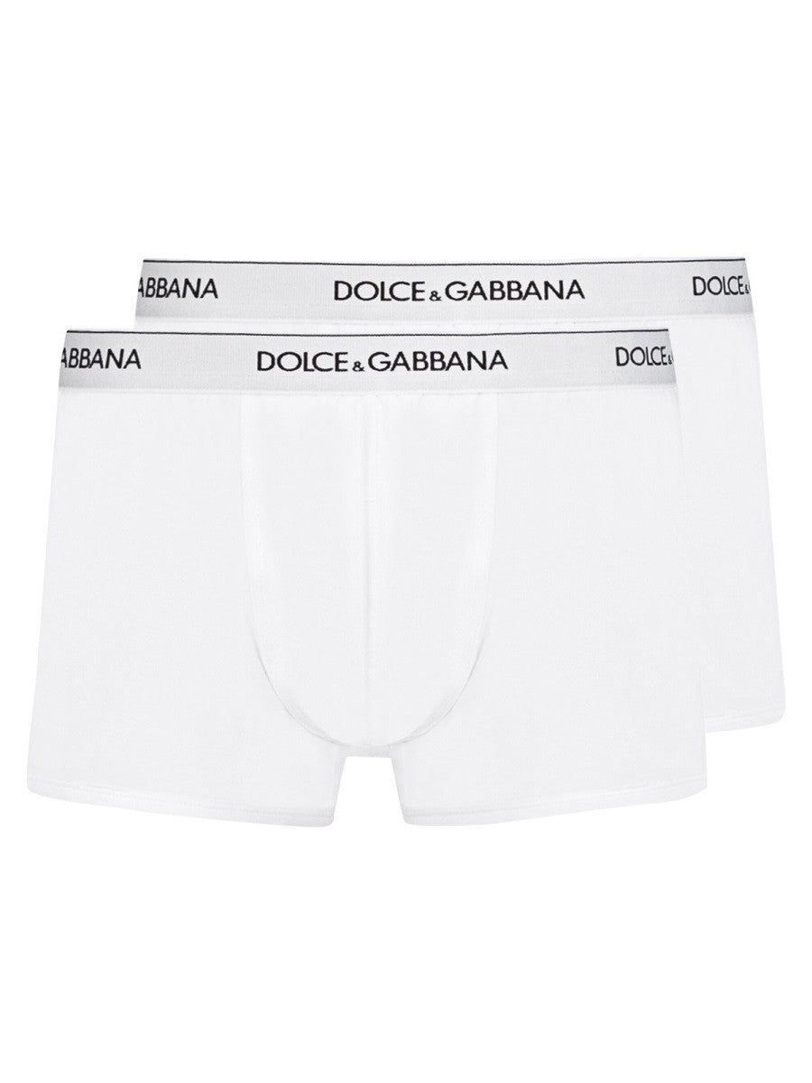 Dolce &amp; Gabbana Men's BI Pack Boxer Regular White
