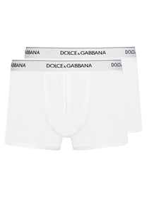 Dolce &amp; Gabbana Men's BI Pack Boxer Regular White