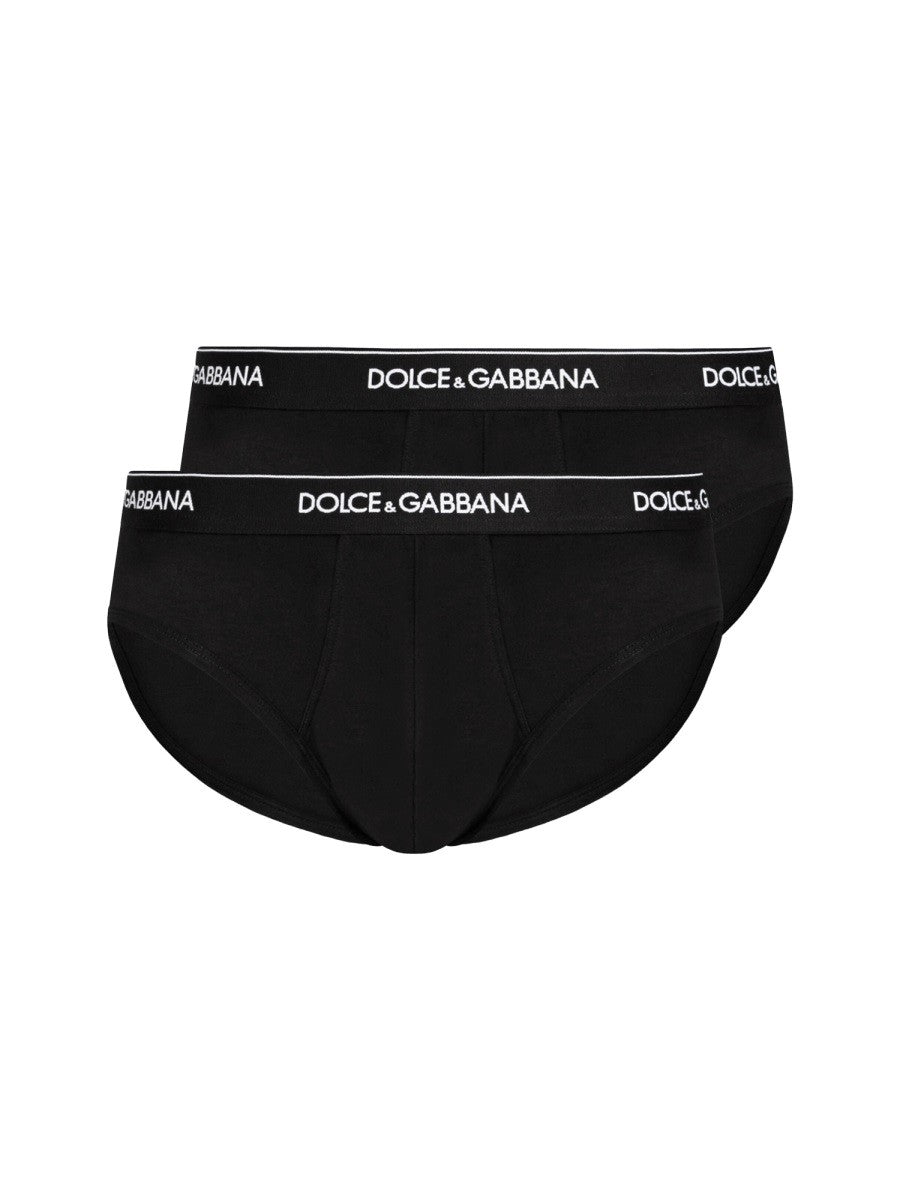 Dolce &amp; Gabbana Men's BI Pack Briefs Brando Black