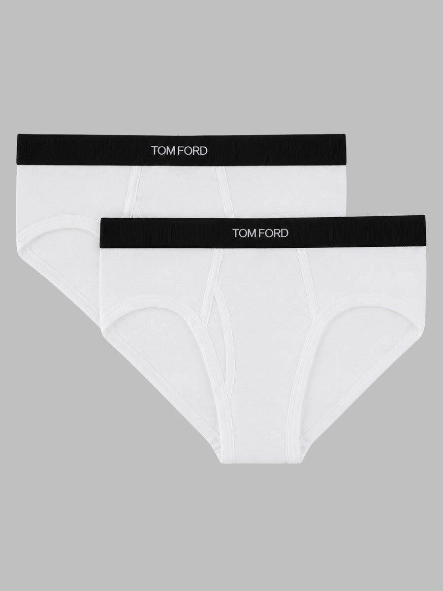 Tom Ford Men's BI Pack Slip in Cotone Con White
