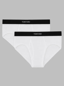 Tom Ford Men's BI Pack Slip in Cotone Con White