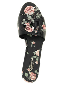 Dolce &amp; Gabbana Bianca Slides Black