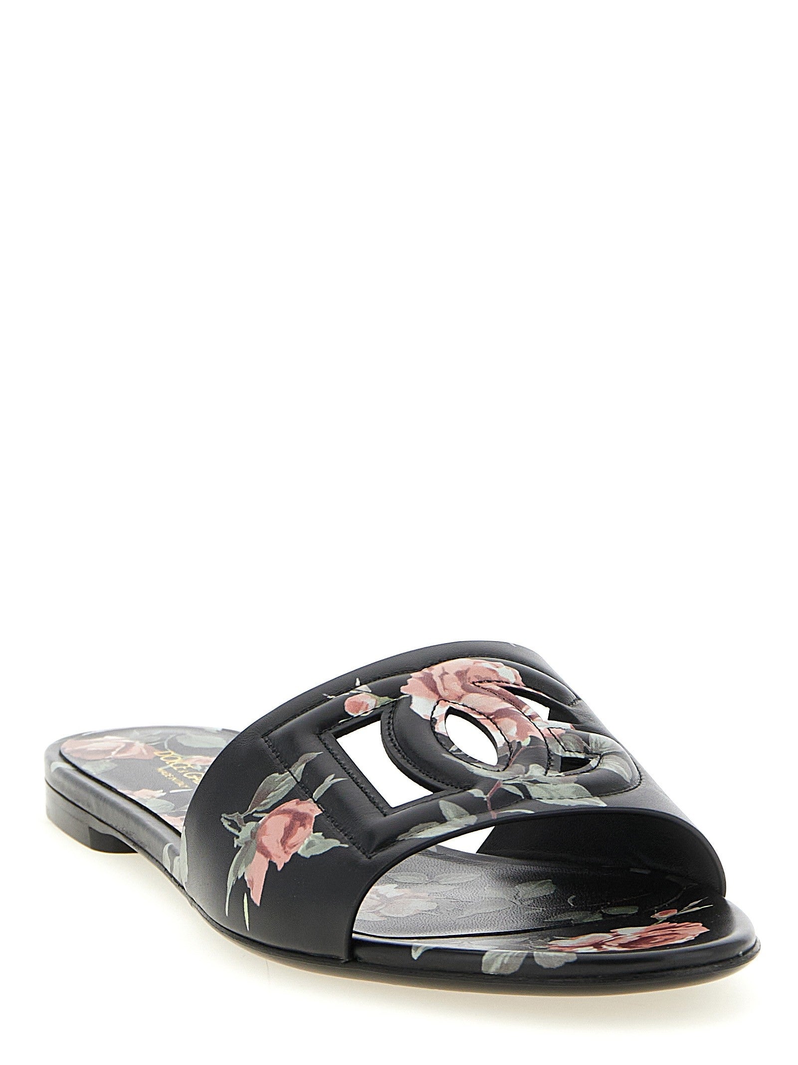 Dolce &amp; Gabbana Bianca Slides Black