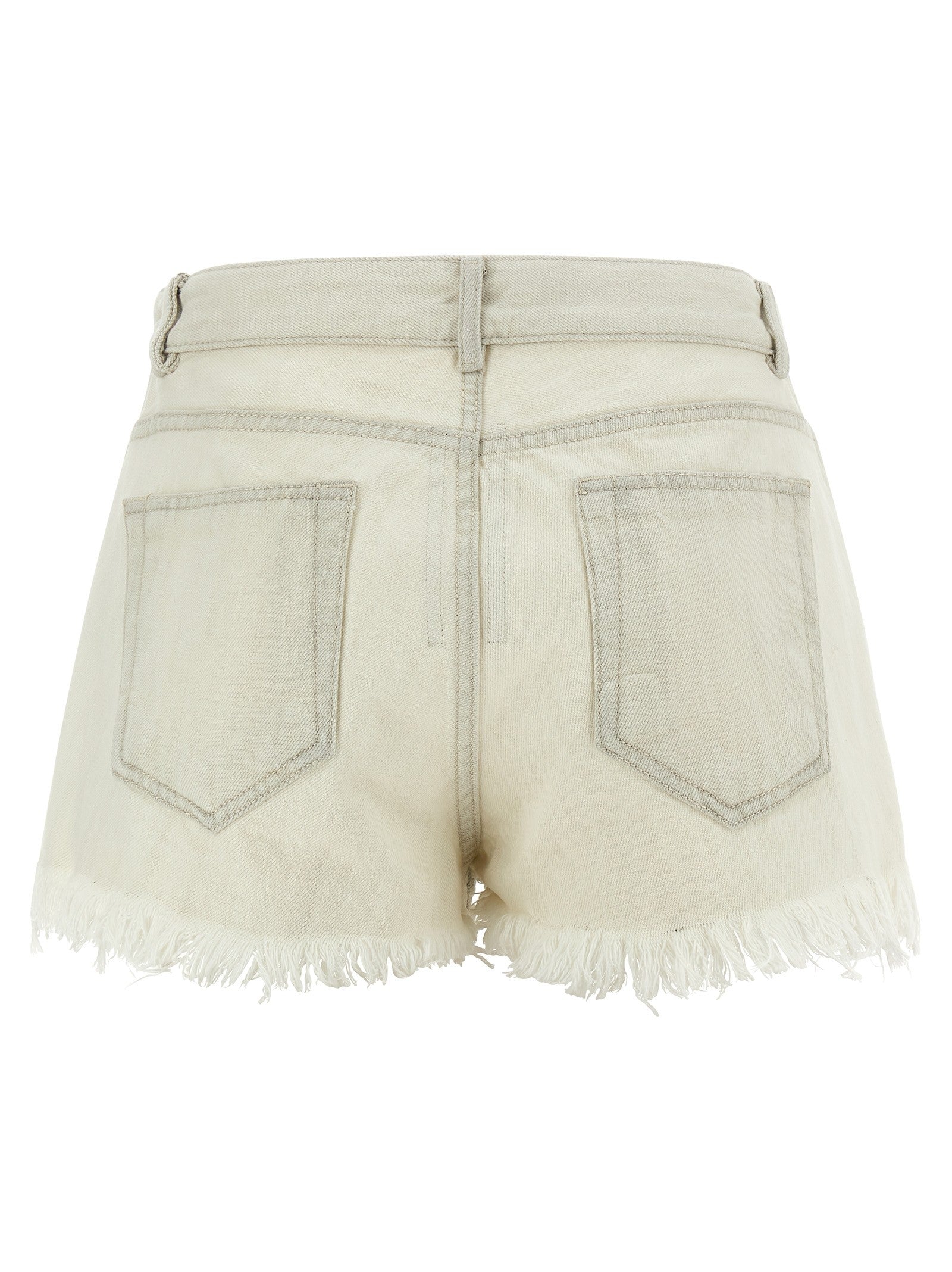 Rick Owens Bias Cutoffs Shorts White