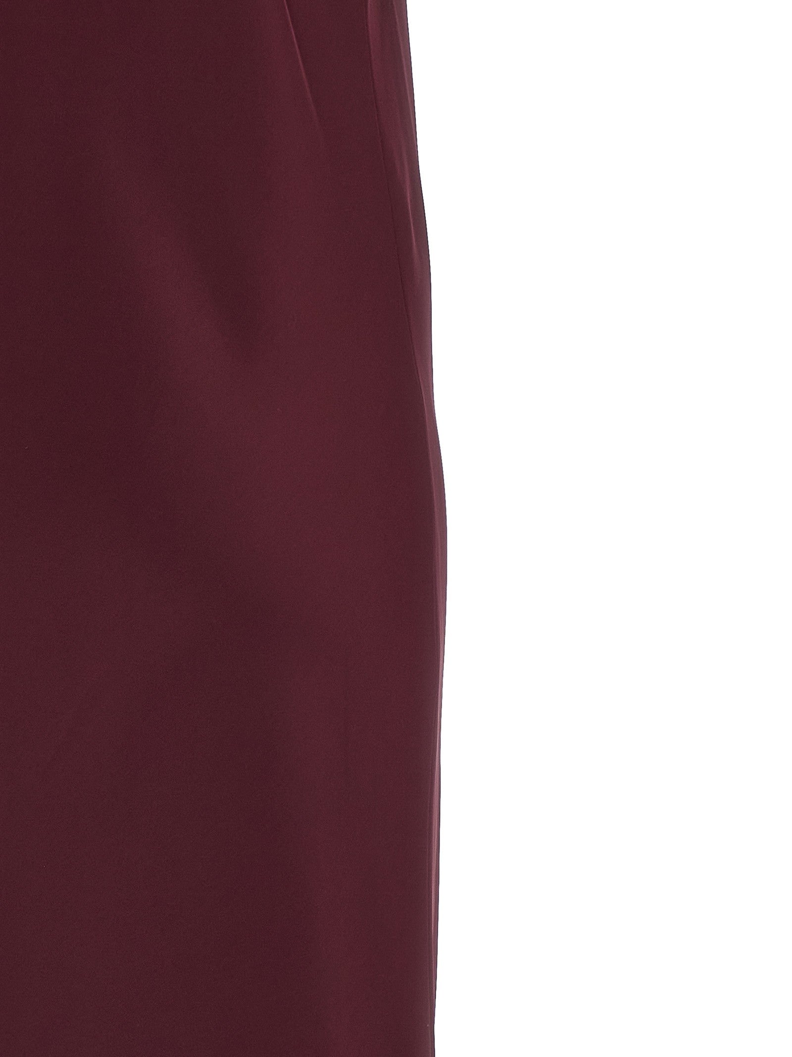 Norma Kamali Bias Slip Midi Dress Red