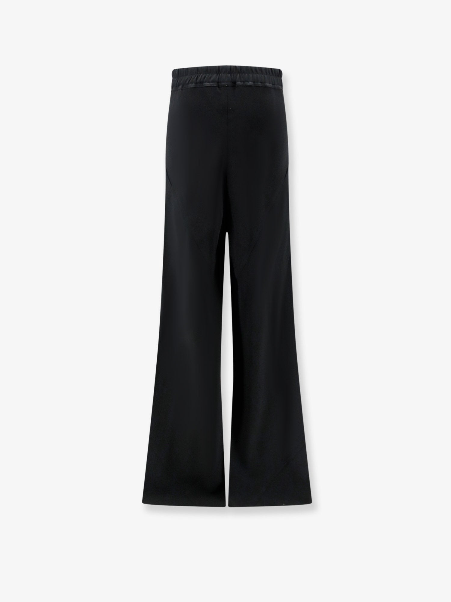 Rick Owens Women's Bias Viscose and Silk Trousers Black