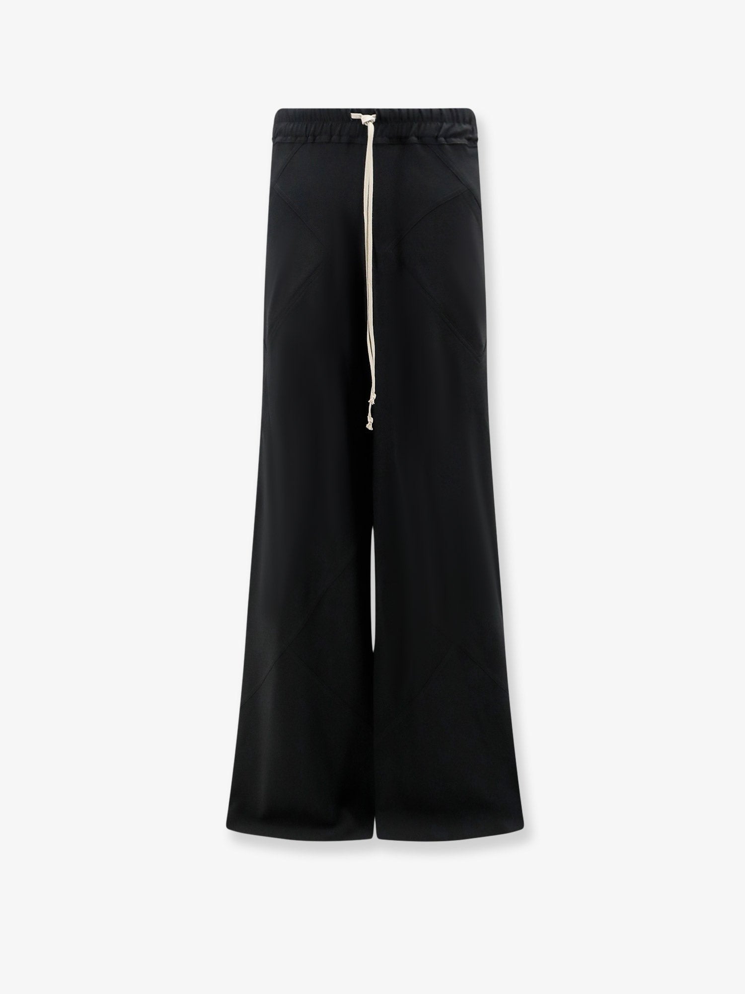 Rick Owens Women's Bias Viscose and Silk Trousers Black