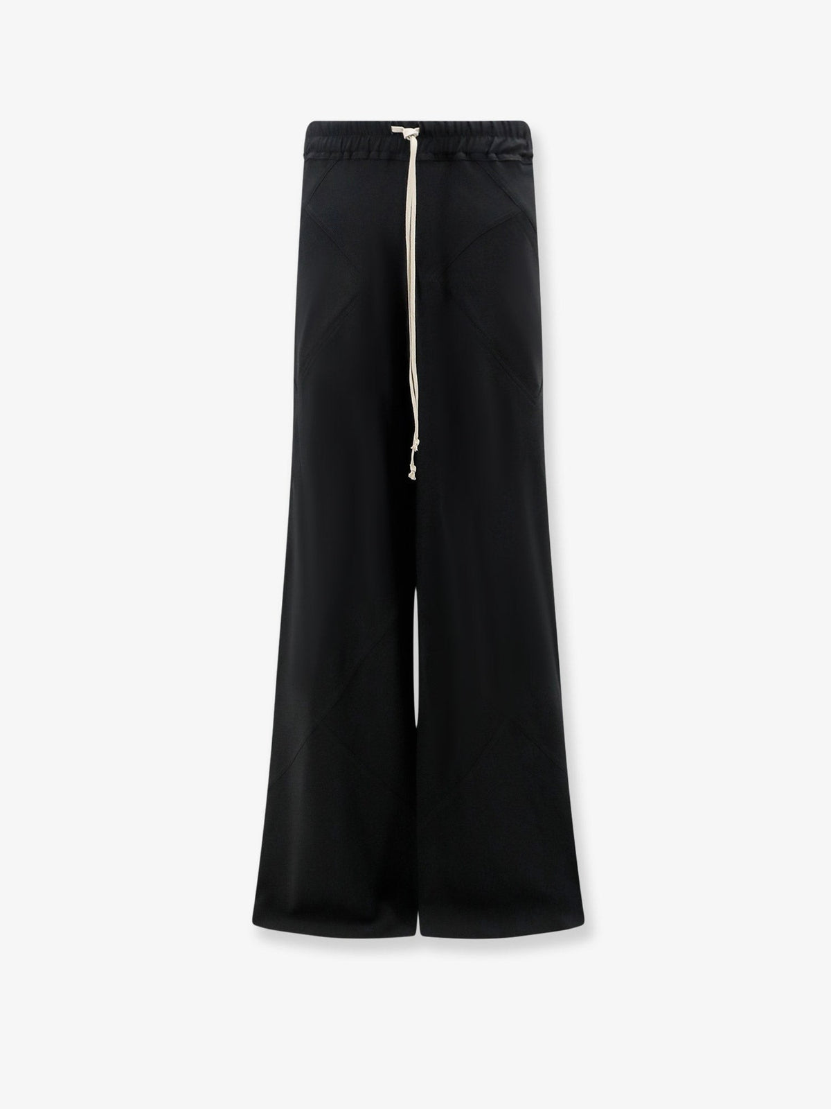 Rick Owens Women's Bias Viscose and Silk Trousers Black