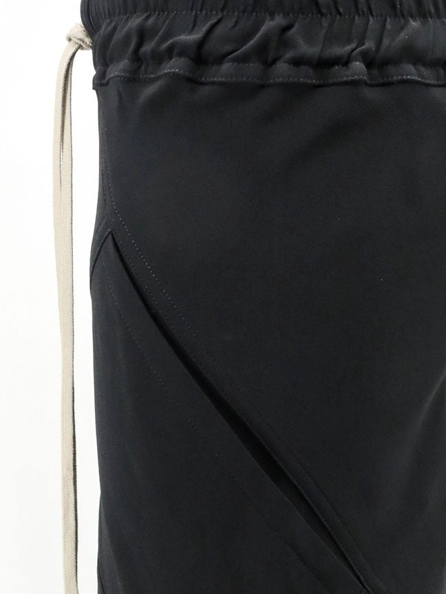 Rick Owens Women's Bias Viscose and Silk Trousers Black