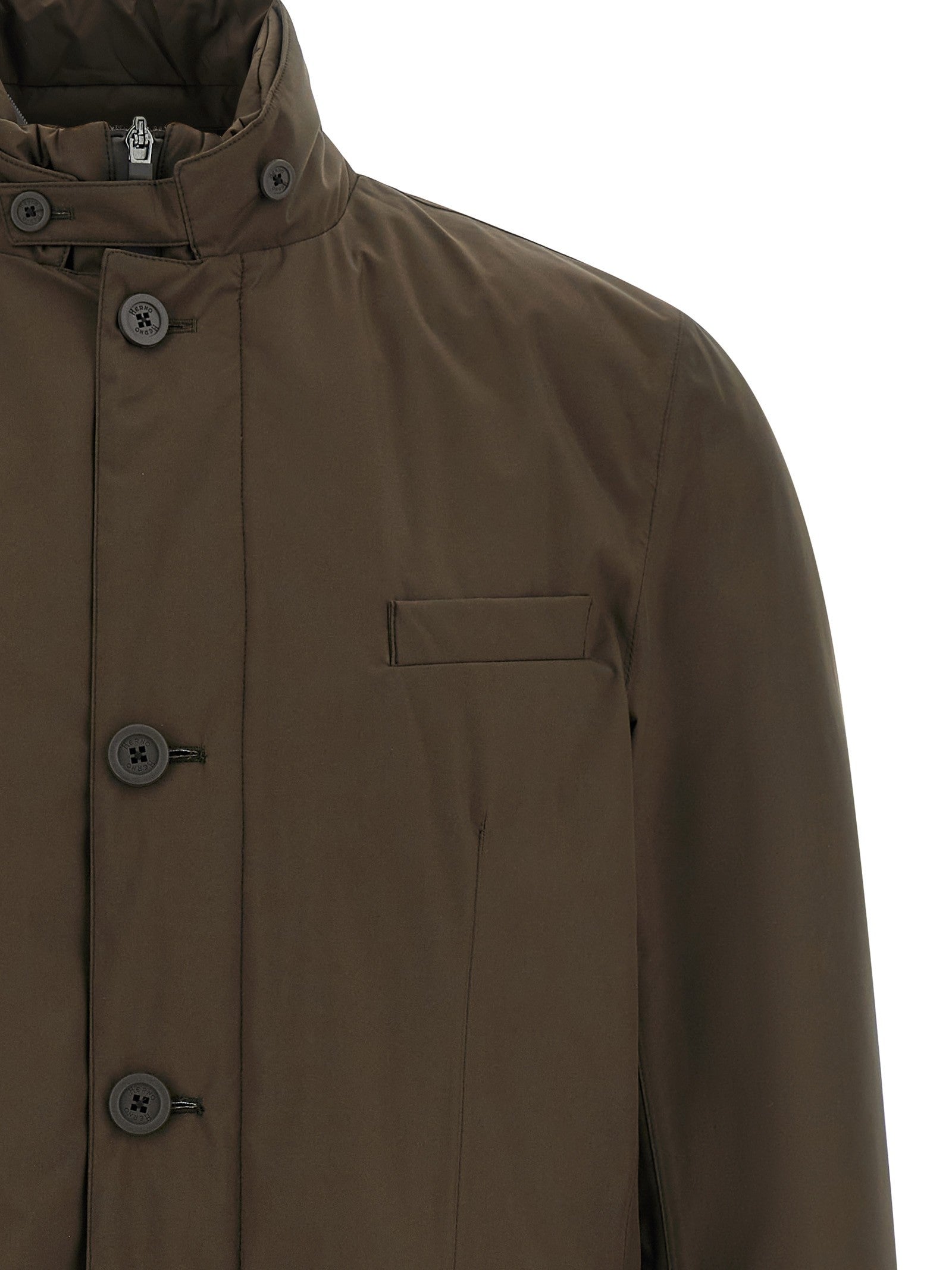 Herno Bib Insert Jacket Brown