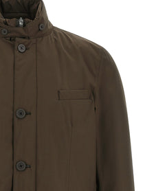 Herno Bib Insert Jacket Brown