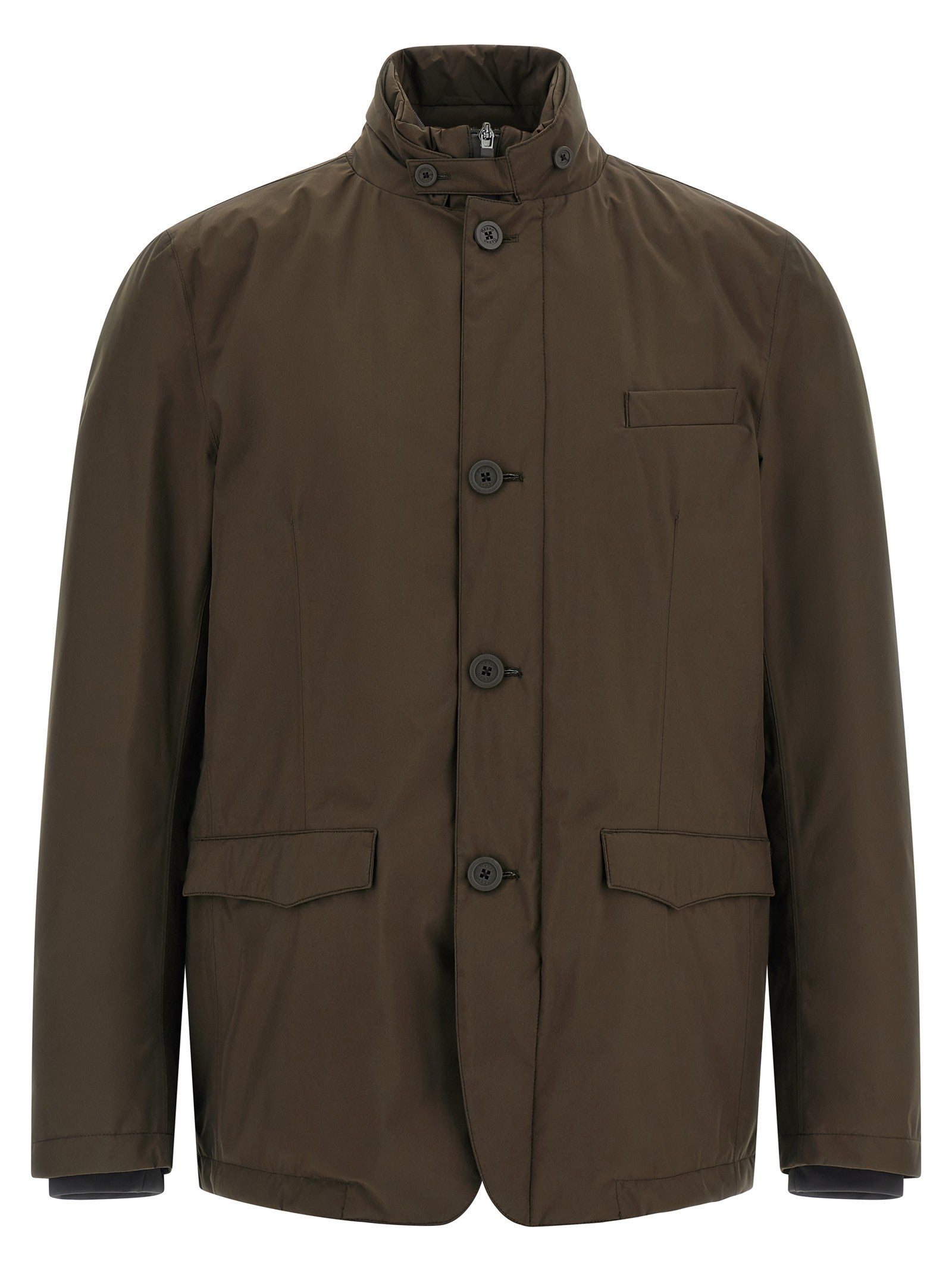Herno Bib Insert Jacket Brown