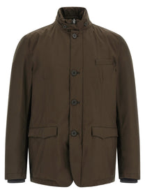 Herno Bib Insert Jacket Brown