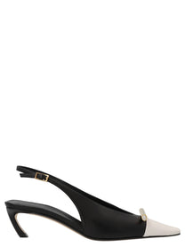 LANVIN Bico Slingbacks White