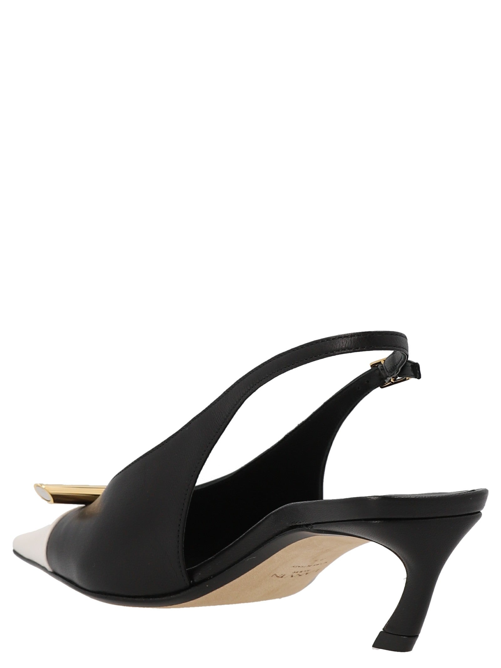 LANVIN Bico Slingbacks White