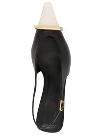 LANVIN Bico Slingbacks White