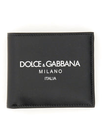 Dolce &amp; Gabbana Men's Bifold Wallet Black Dolce &amp; Gabbana