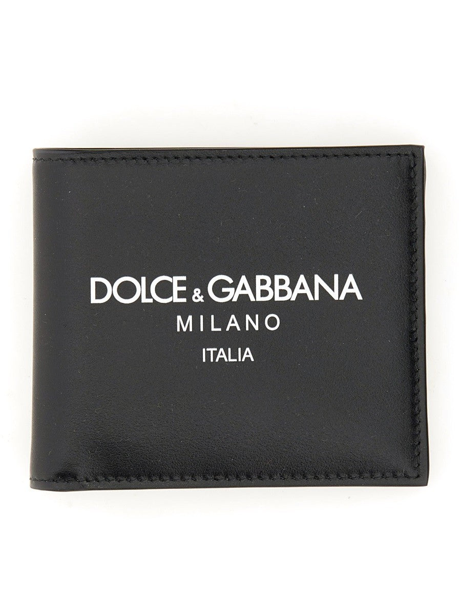 Dolce &amp; Gabbana Men's Bifold Wallet Black Dolce &amp; Gabbana