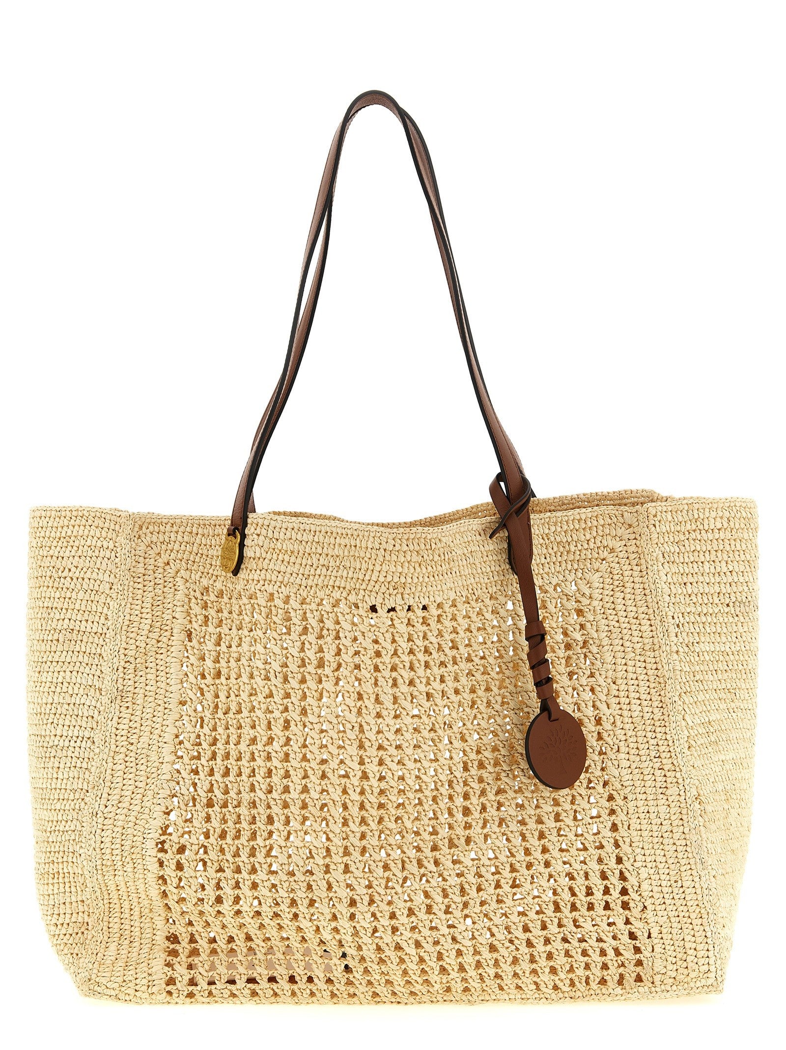 Mulberry Big Crochet Shopping Bag Beige