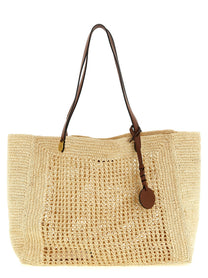 Mulberry Big Crochet Shopping Bag Beige