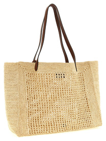 Mulberry Big Crochet Shopping Bag Beige