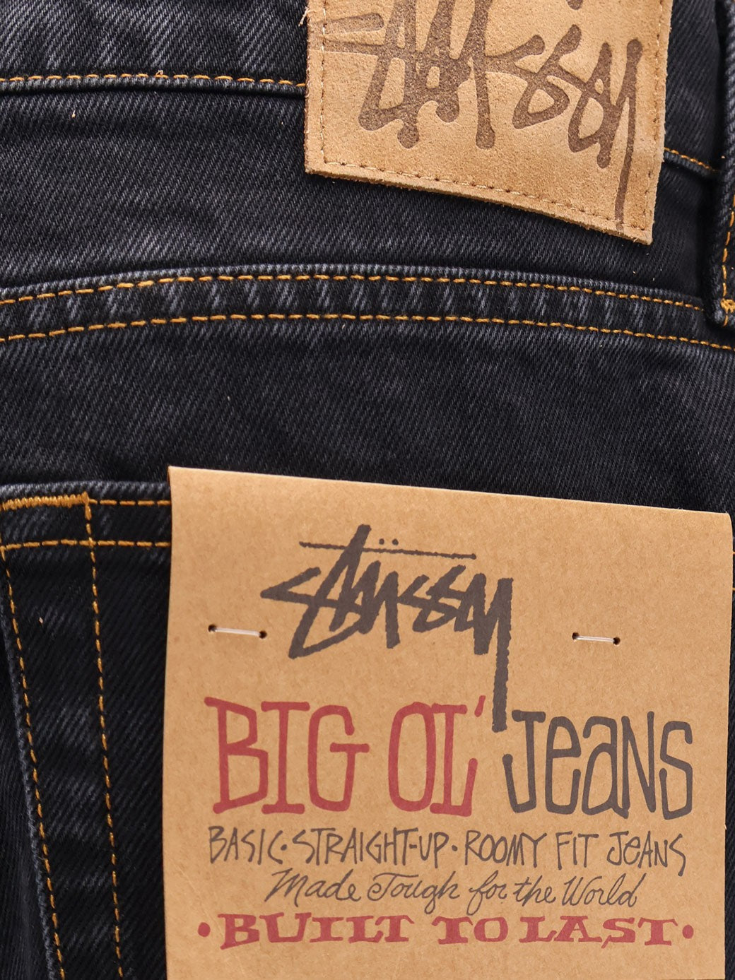 Stussy Men's Big Ol Jean Black
