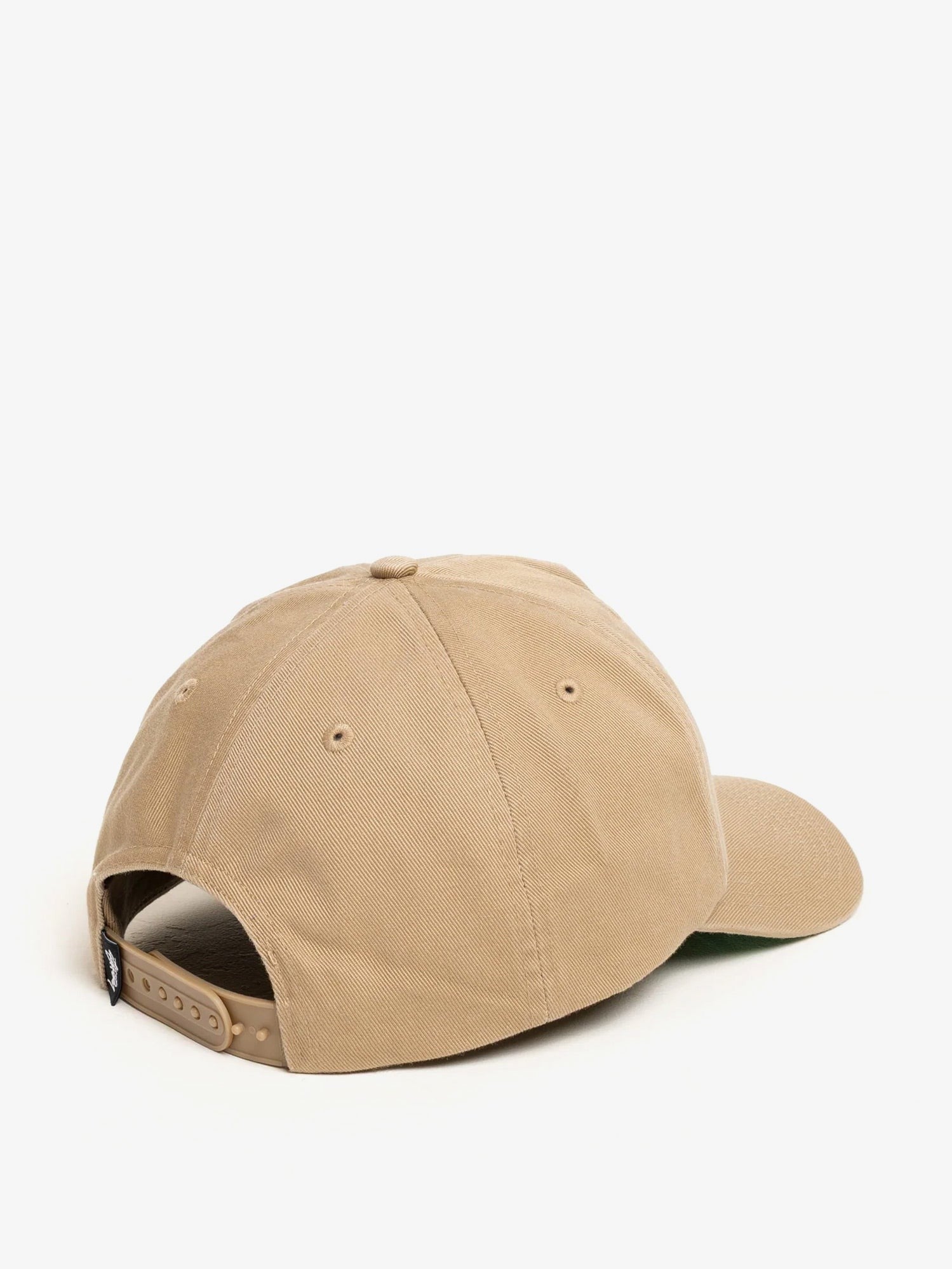Stussy Men's Big Stock Mid Depth Cotton Baseball Hat Green