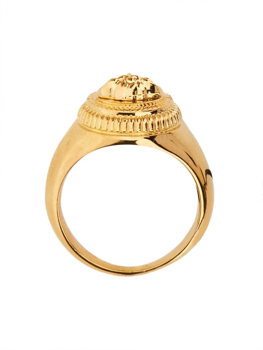 Versace Men's Biggie Jellyfish Ring Gold