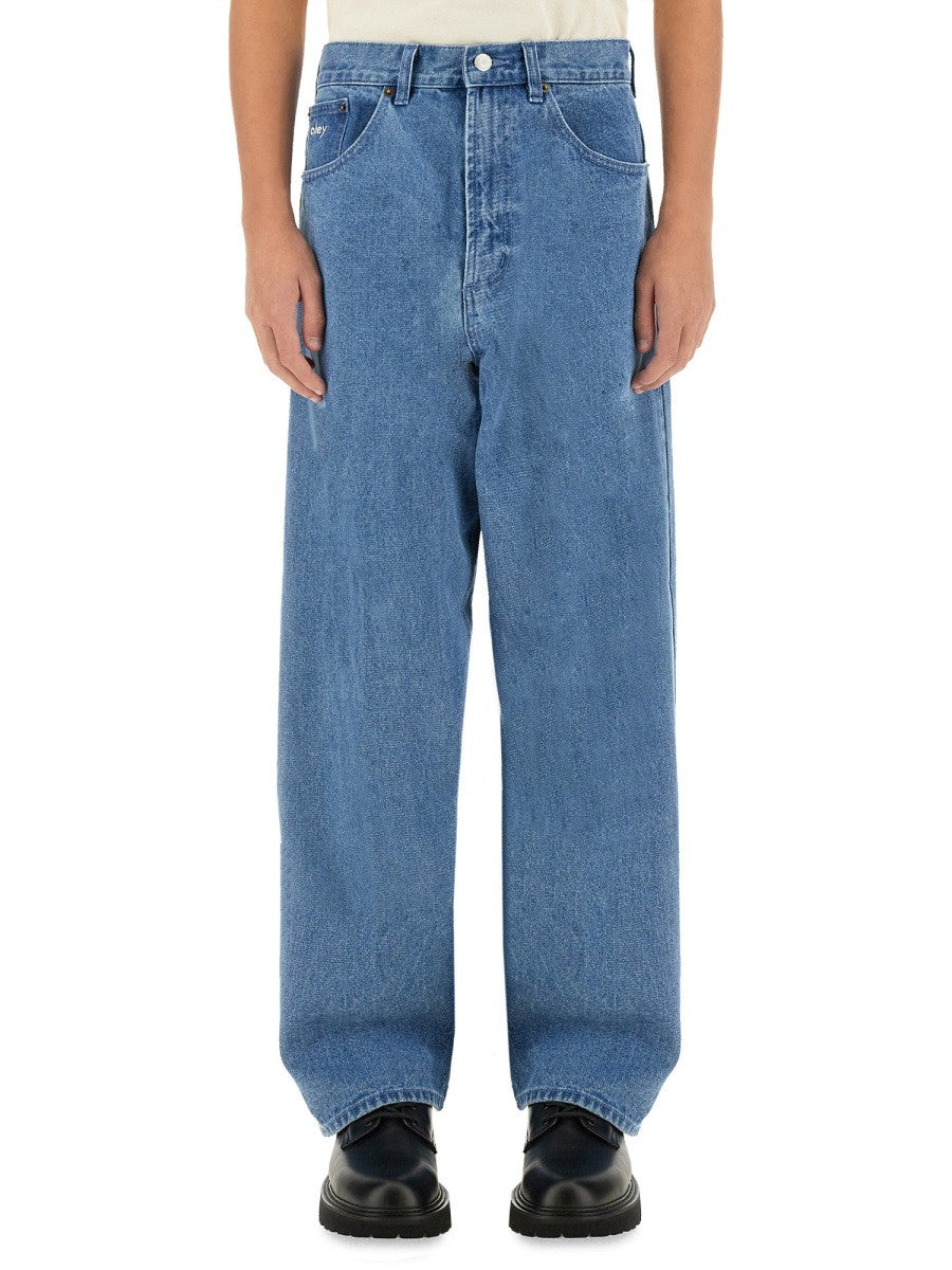 Obey Men's Bigwig Baggy Jeans Blue