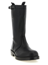 Dries Van Noten Biker Boots Black