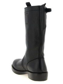 Dries Van Noten Biker Boots Black