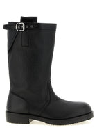 Dries Van Noten Biker Boots Black