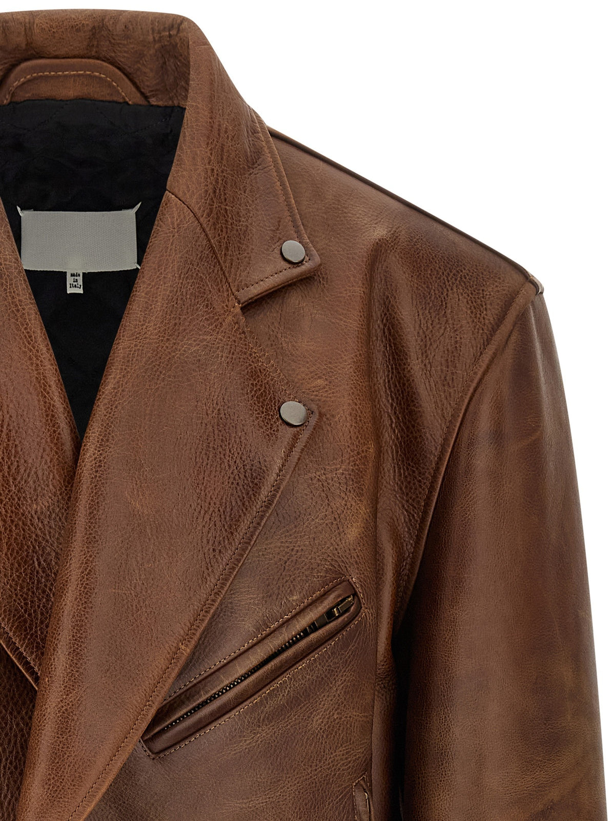 Maison Margiela Biker Jacket Brown, view 3